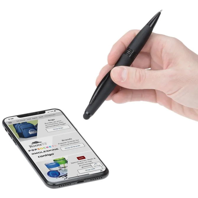 Munro Soft Touch Stylus Twist Metal Pen - 24 hr