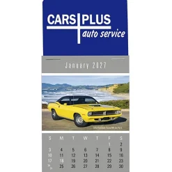 Muscle Car Stick Up Calendar - Rectangle