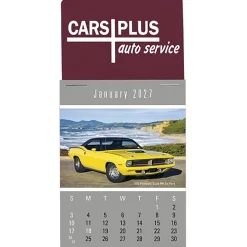 Muscle Car Stick Up Calendar - Rectangle
