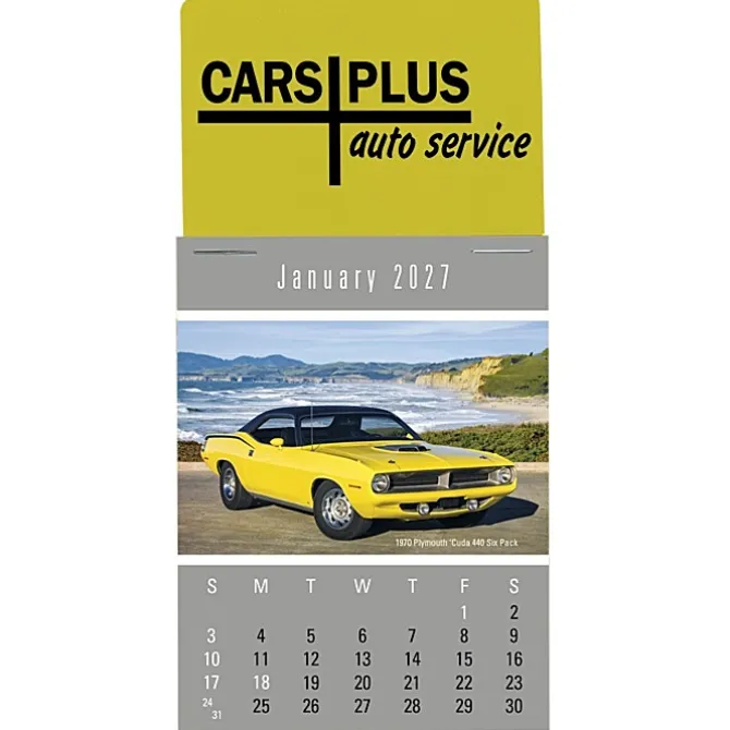 Muscle Car Stick Up Calendar - Rectangle
