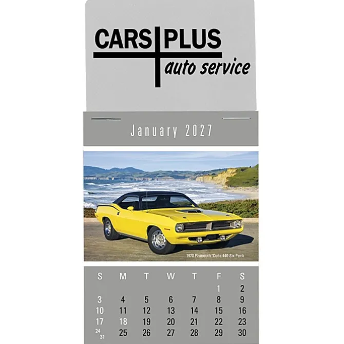 Muscle Car Stick Up Calendar - Rectangle