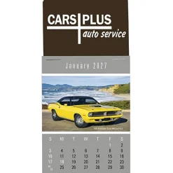 Muscle Car Stick Up Calendar - Rectangle