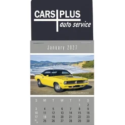Muscle Car Stick Up Calendar - Rectangle