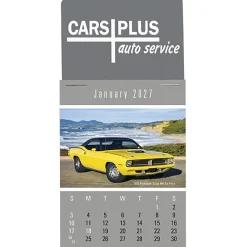 Muscle Car Stick Up Calendar - Rectangle