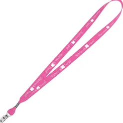 Neon Lanyard - 5/8 inches - Metal Bulldog Clip
