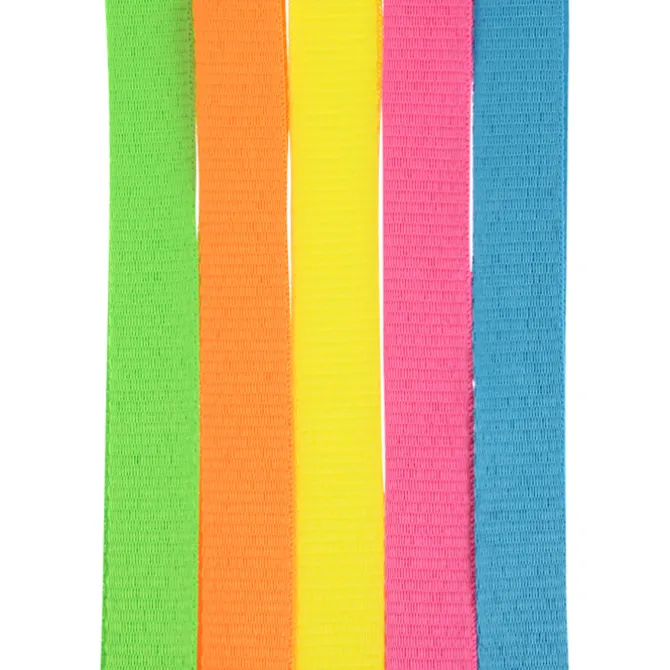 Neon Lanyard - 5/8 inches - Metal Split Key Ring