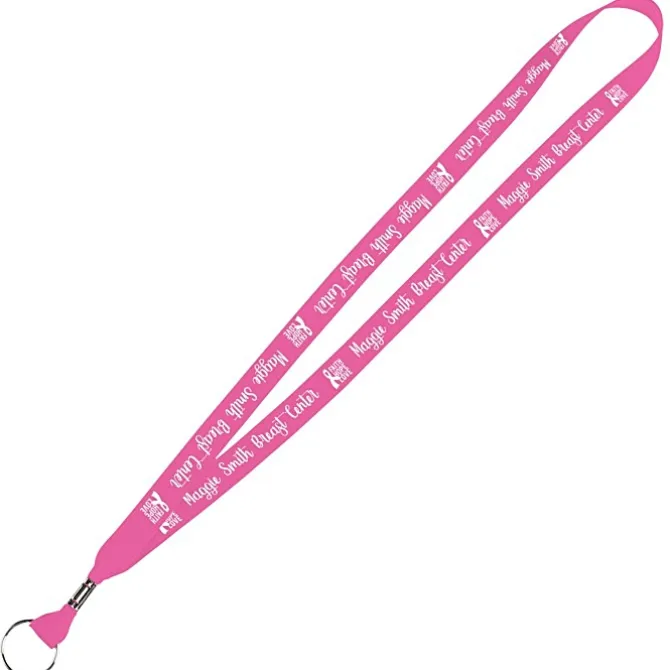 Neon Lanyard - 5/8 inches - Metal Split Key Ring