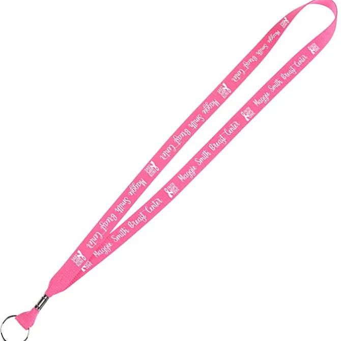 Neon Lanyard - 5/8 inches - Metal Split Key Ring