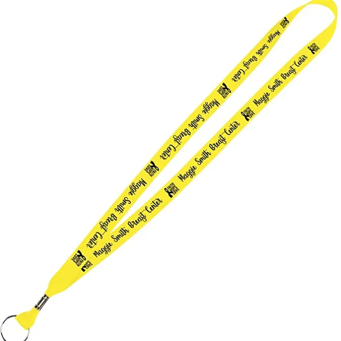 Neon Lanyard - 5/8 inches - Metal Split Key Ring
