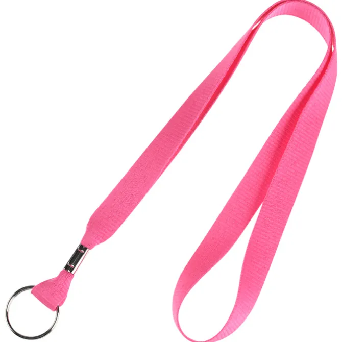 Neon Lanyard - 5/8 inches - Metal Split Key Ring