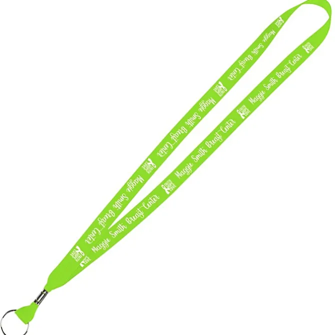 Neon Lanyard - 5/8 inches - Metal Split Key Ring