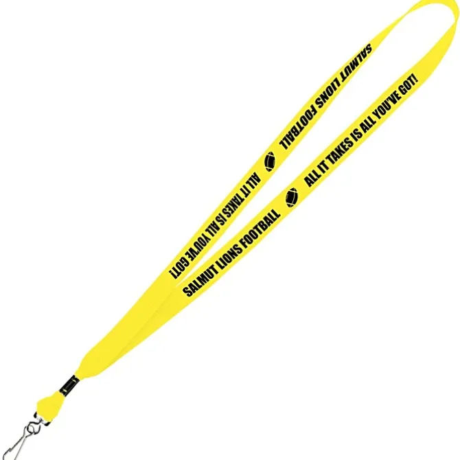 Neon Lanyard - 5/8 inches - Metal Swivel J Hook