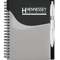 New Wave Pocket Notebook with Ballpoint Pen - 24 hr