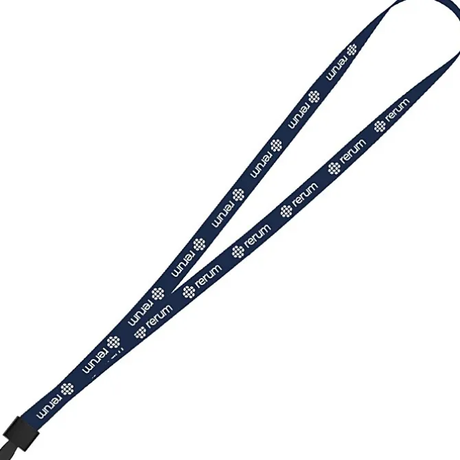 Non-Swivel Polyester Lanyard - 1/2 inch - 32 inches