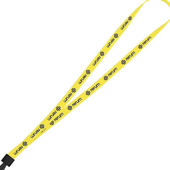 Non-Swivel Polyester Lanyard - 1/2 inch - 32 inches