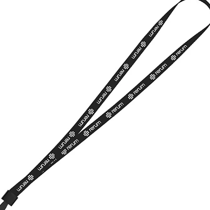 Non-Swivel Polyester Lanyard - 1/2 inch - 32 inches