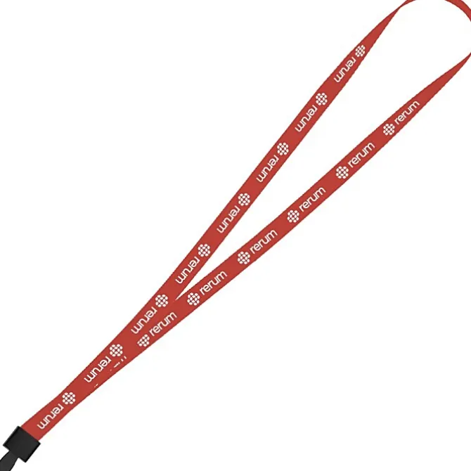 Non-Swivel Polyester Lanyard - 1/2 inch - 32 inches