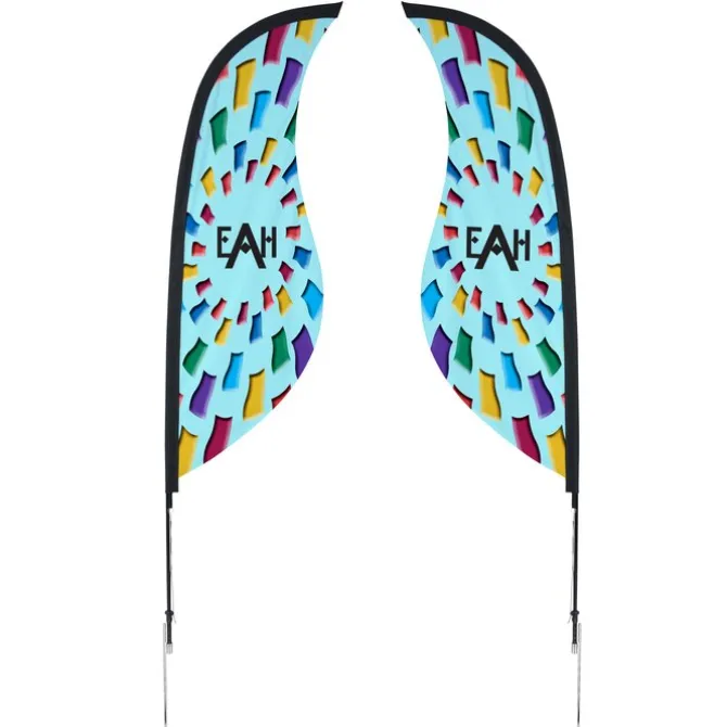 Outdoor Sabre Sail Sign - 9' - Two Sided