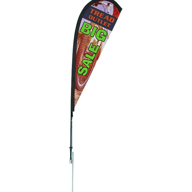 Outdoor Sail Sign - 6' - One Sided