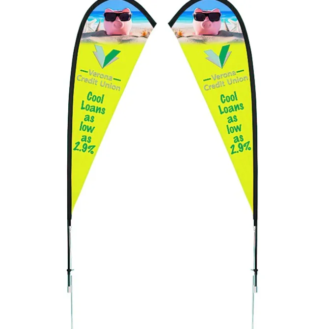 Outdoor Sail Sign - 8' - Two Sided
