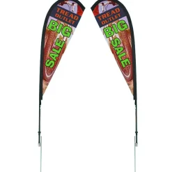 Outdoor Sail Sign - 6' - Two Sided