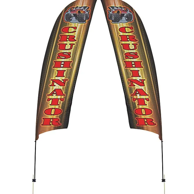 Outdoor Value Razor Sail Sign - 15 feet - Two Sided