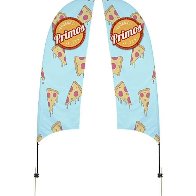 Outdoor Value Razor Sail Sign - 10 1/2 feet - Two Sided