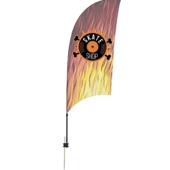 Outdoor Value Razor Sail Sign - 7 1/2 feet - One Sided