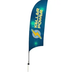 Outdoor Value Razor Sail Sign - 10 1/2 feet - One Sided
