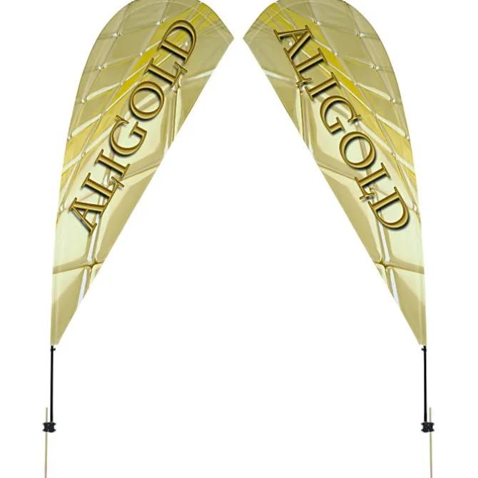 Outdoor Value Sail Sign - 9 1/2 feet - Two Sided