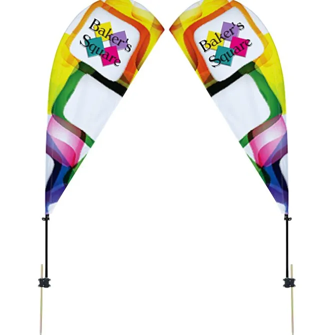 Outdoor Value Sail Sign - 6 1/2 feet - Two Sided