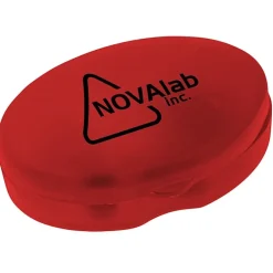 Oval Pill Box - Translucent - 24 hr