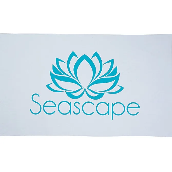 Oversize Velour Beach Towel - White