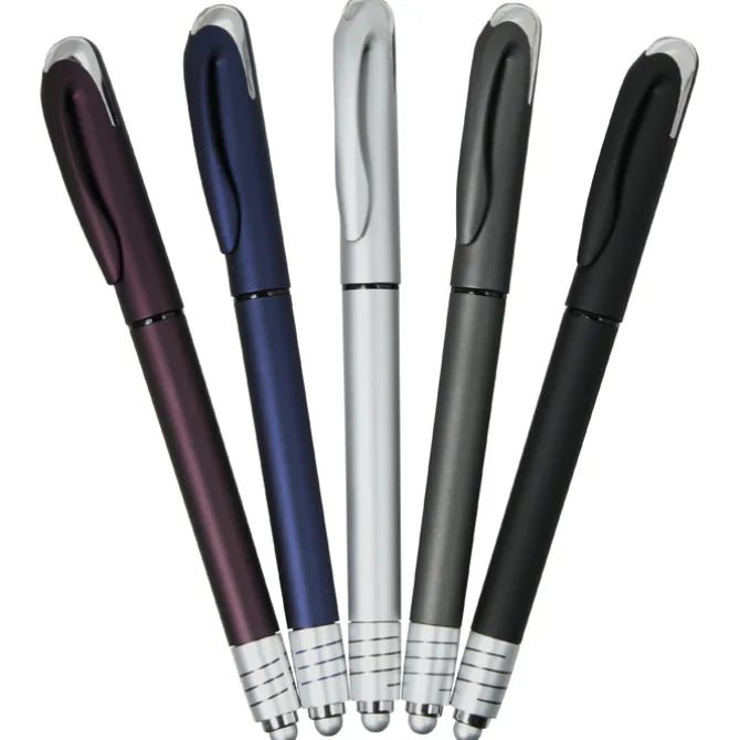 Pacifica Soft Touch Stylus Spinner Gel Pen