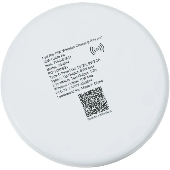 Pad Pal Wireless Charger and Cable Kit