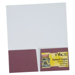 Paper Two-Pocket Mini Folder - 9 inches x 4 inches