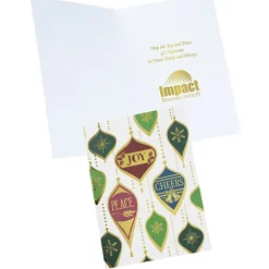 Peace and Joy Ornaments Greeting Card
