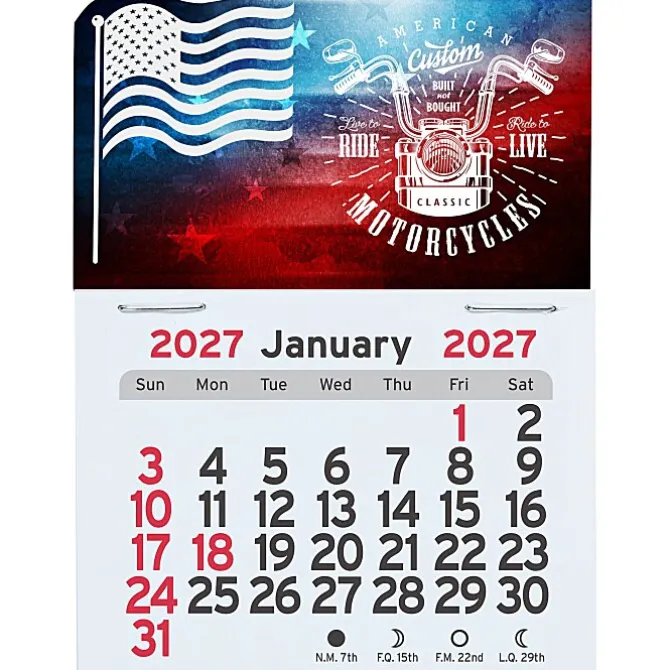 Peel-N-Stick Calendar - American Flag