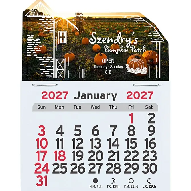 Peel-N-Stick Calendar - Barn