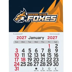 Peel-N-Stick Calendar - Rectangle - 24 hr