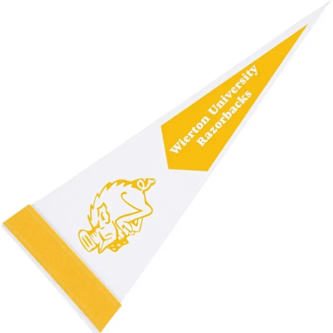 Pennant 5 inches x 12 inches - White