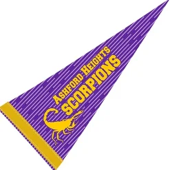 Pennant 8 inches x 18 inches - White - Full Color