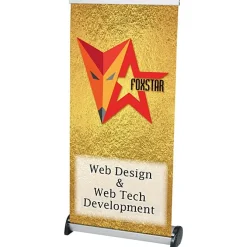 Phoenix Retractable Tabletop Banner Display - 17 inches