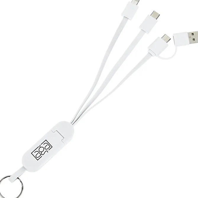Phone Stand Duo Charging Cable Keychain