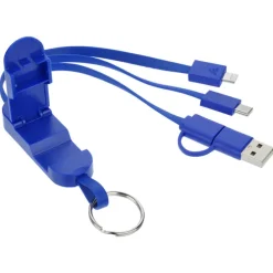 Phone Stand Duo Charging Cable Keychain