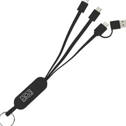 Phone Stand Duo Charging Cable Keychain
