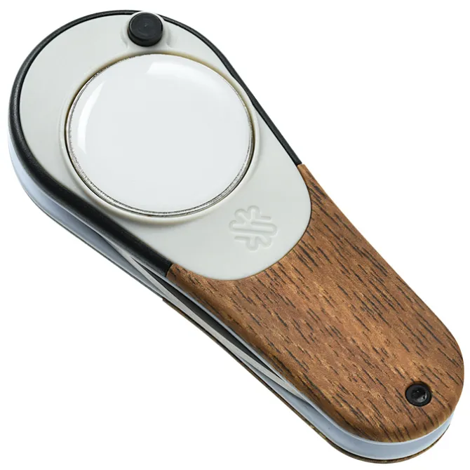 Pitchfix Woodie Golf Divot Tool With Magnetic Ball Marker