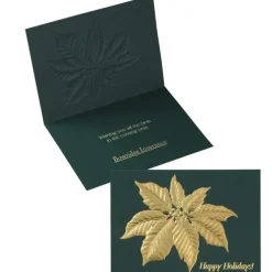 Poinsettia Leaf Greeting Card