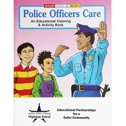 Police Officers Care Coloring Book - 24 hr