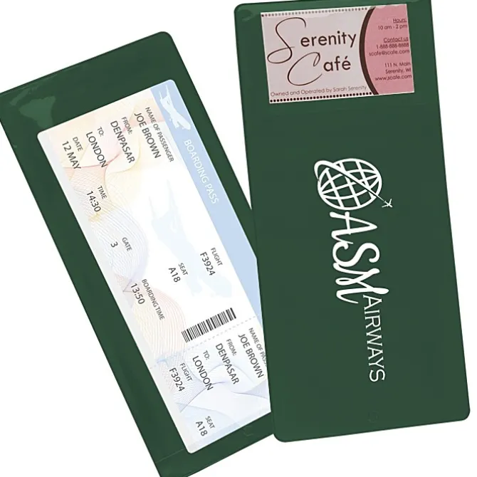 Policy and Document Holder with Business Card Pocket